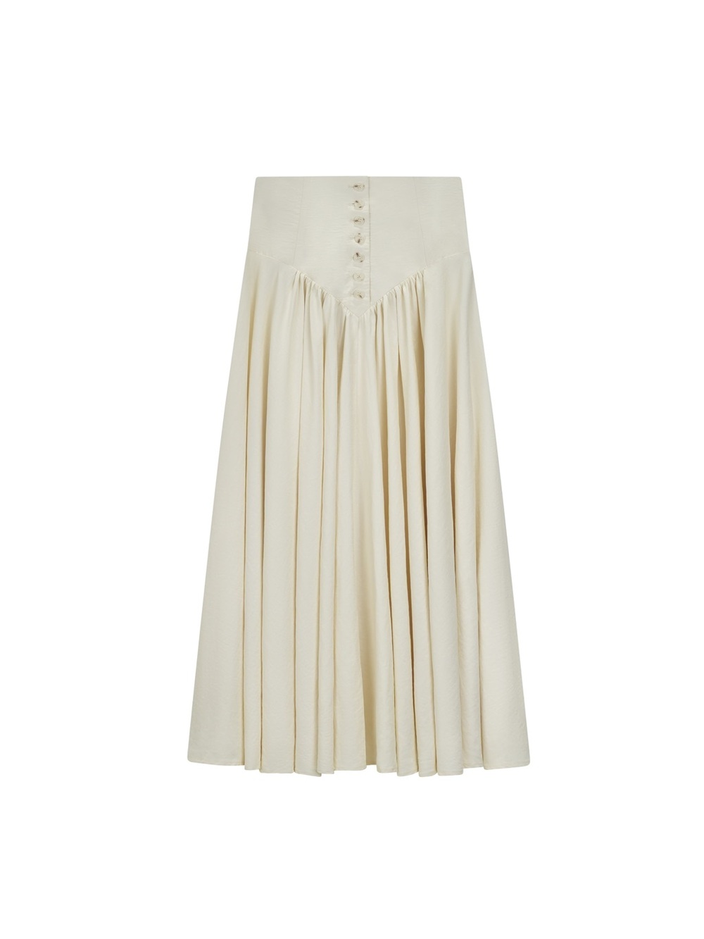 VINTAGE POSITANO WHITE MAXI SKIRT 100% COTTON Petit - Picture 9 of 10